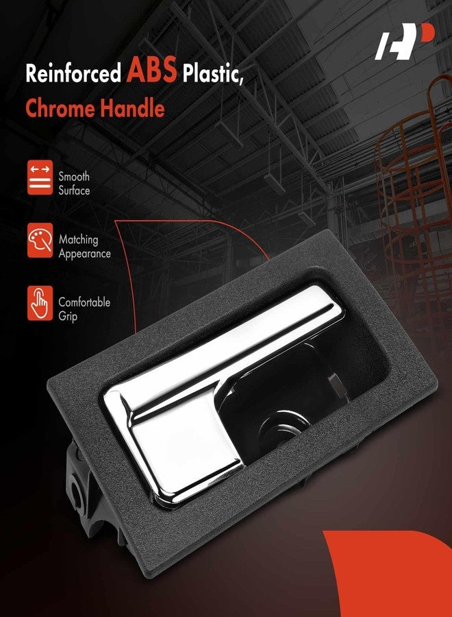 A-Premium Interior Door Handle Compatible with Ford F150 2009 2010 2011 2012 2013 2014, Chrome Lever Black Housing, Front or Rear Right Passenger Side, Replace# 9L3Z-1522600-CB, CL3Z-1522600-GA - Image 4